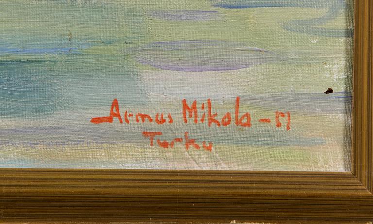 ARMAS MIKOLA, oil on canvas, signed and dated -51.