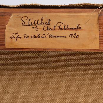 Axel Fahlcrantz, "Stillhet".