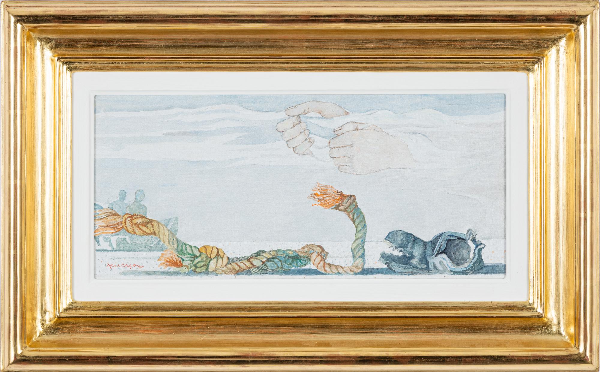 Axel Olson, oil on canvas, signed.