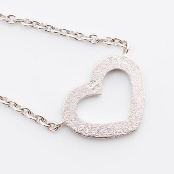 NECKLACE 18K whitegold and brilliant-cut dimaonds 0,42 ct in total TW VVS certficate enclosed.