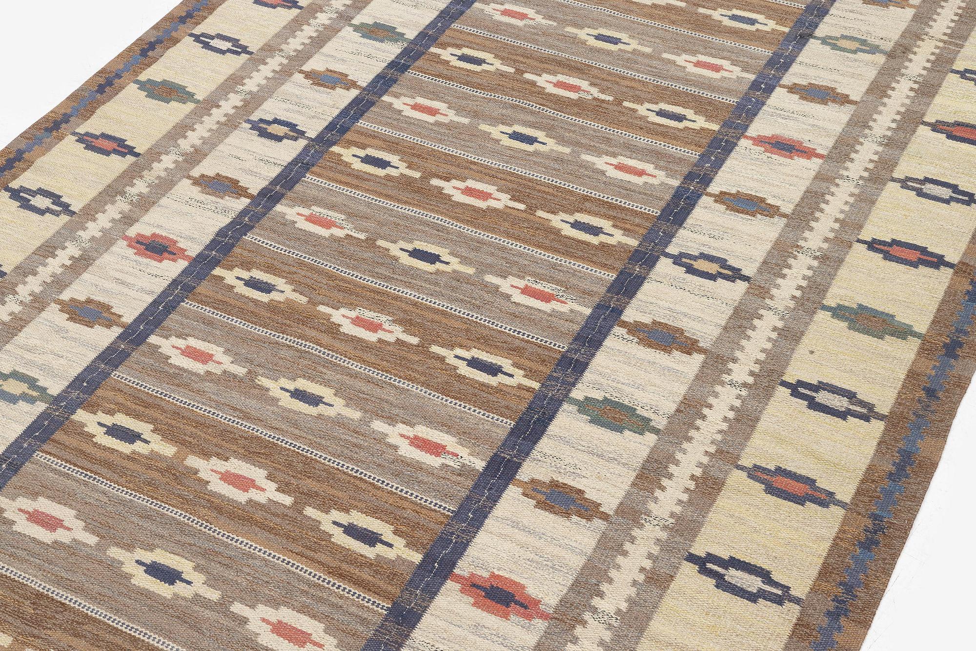 Märta Måås-Fjetterström, matta "Ljusa mattan", rölakan, ca 509 x 225 cm, signerad MMF.