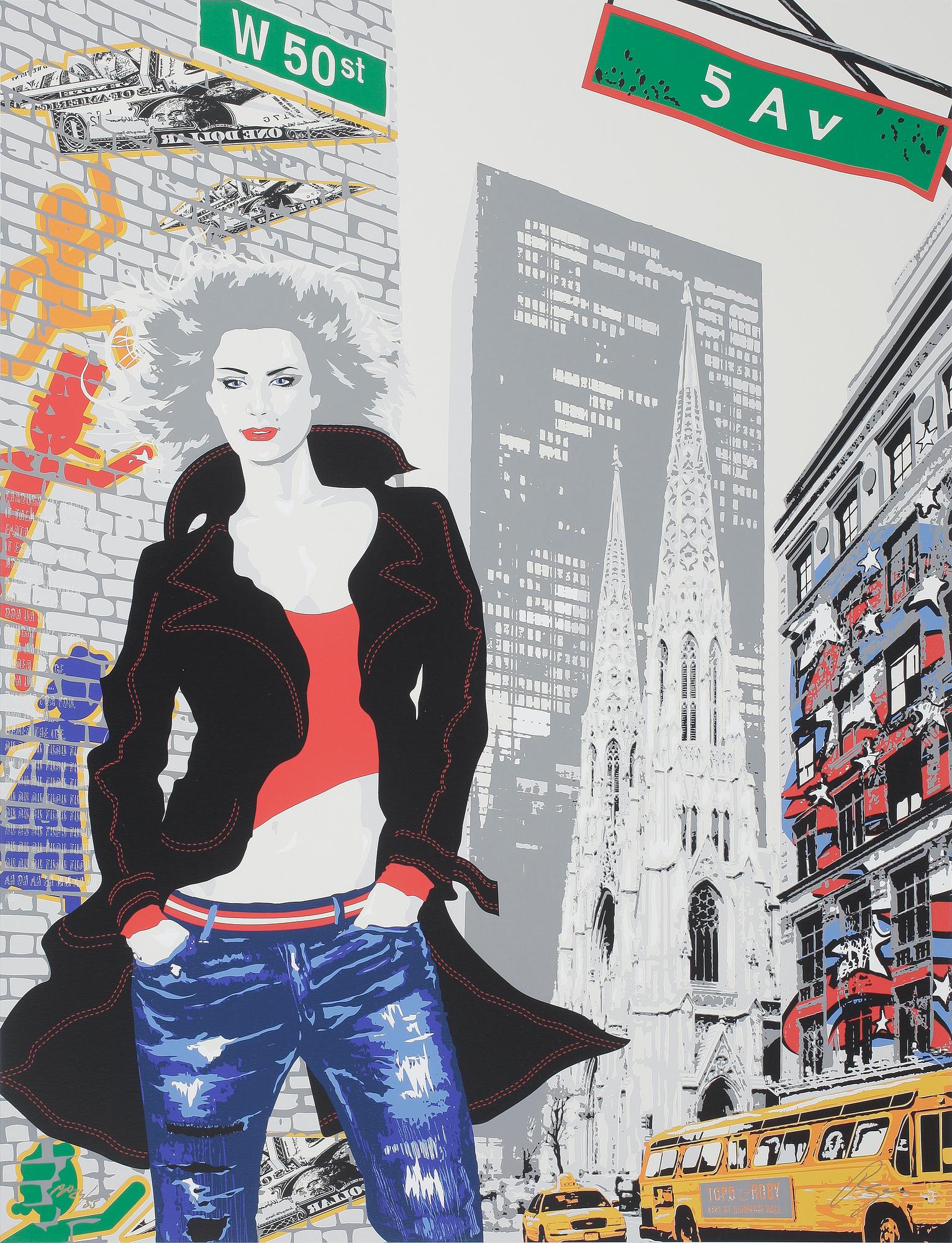 RICHARD RYAN, mapp med 4 litografier,"Manhattan in fashion", signerade och numrerade PP 20/35.