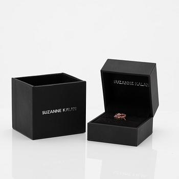 Suzanne Kalan, 14K gold ring with sapphires and diamonds.