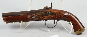 SLAGLÅSPISTOL, troligen Sverige 1800-talets mitt.
