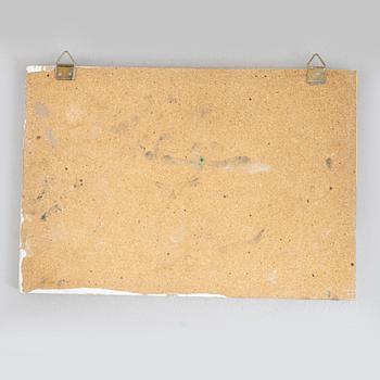 Ulrica Hydman-Vallien, a stoneware plaque, executed in her own workshop, Sweden.