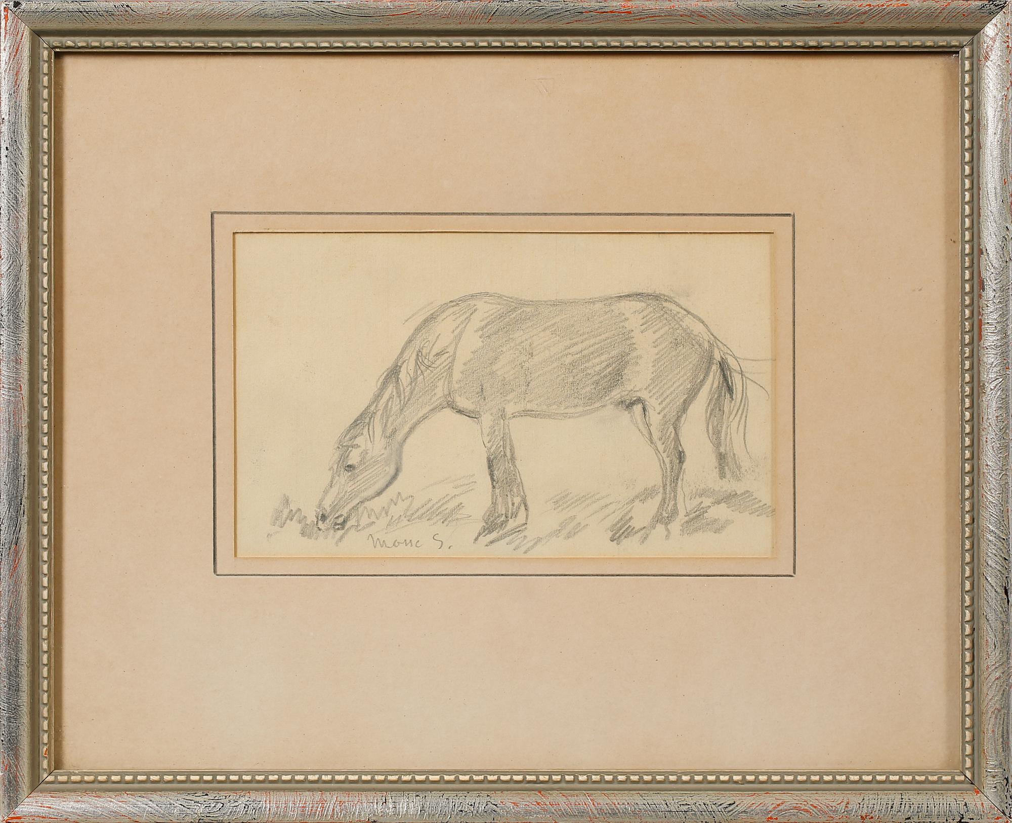 MOSSE STOOPENDAAL, teckning, signerad.