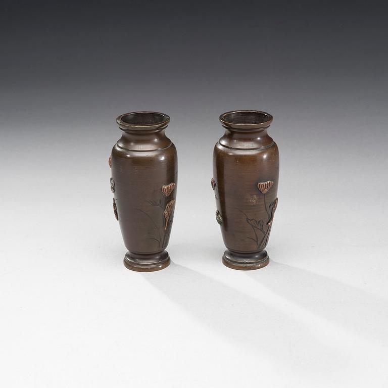 MALJAKOITA, 2 kpl, metalliseos, itämaiset, vuosisadanvaihde 1800/1900.