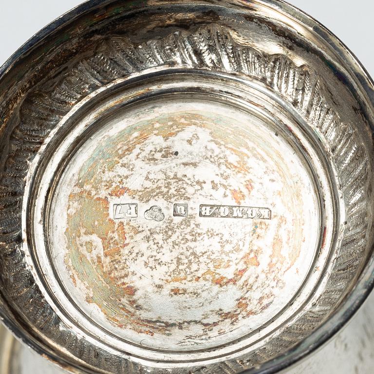 Ten Swedish silver beakers, mark of KG Markströms, Uppsala, some 1905.