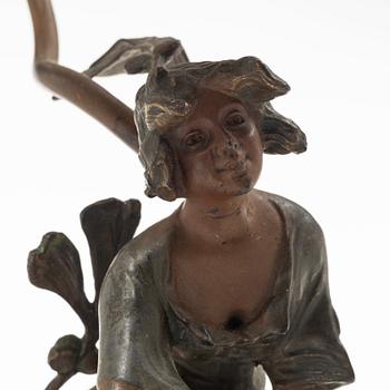 Ludwig Beck, bordslampa, "Bonjour", Art Nouveau, tidigt 1900-tal.