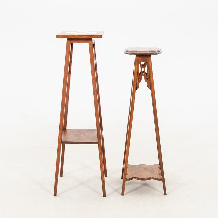 Pedestals, 2 pcs, first half of the 20th century.