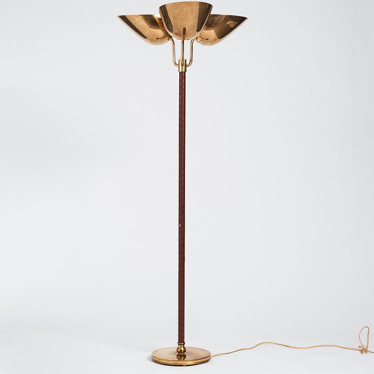 Carl-Axel Acking, a rare model "2645" floor lamp, Bröderna Malmströms metallvarufabrik, Sweden 1940-50s.