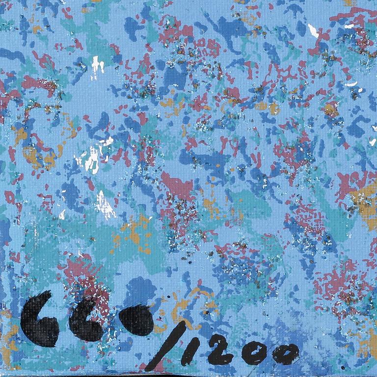 ENRICO BAJ, färgserigrafi, signerad och numrerad 660/1200.