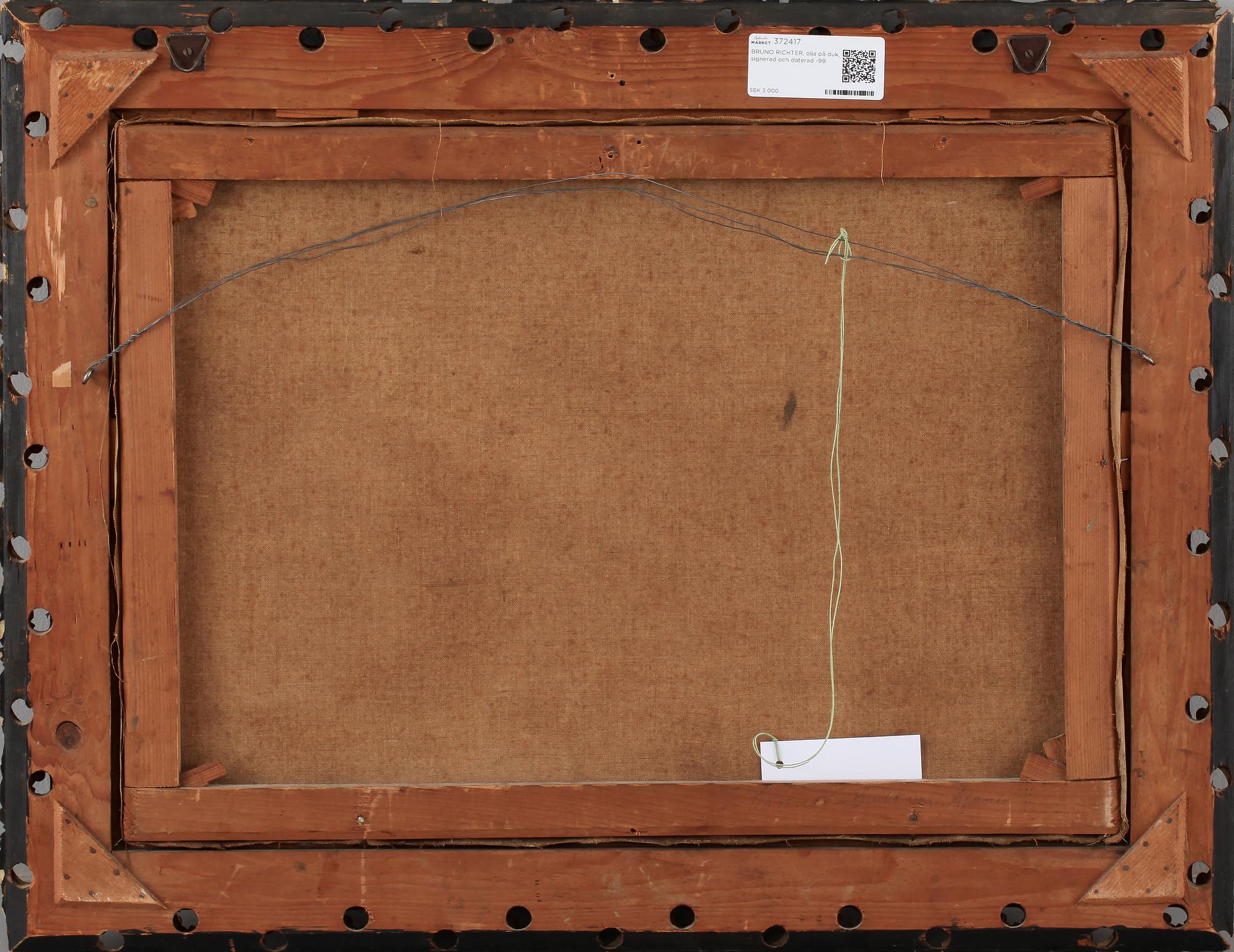 BRUNO RICHTER, olja på duk, signerad och daterad -99.