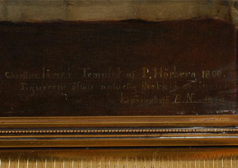 BENGT NORDENBERG, oil on canvas, copy of Pehr Hörberg, signed and dated 1876.