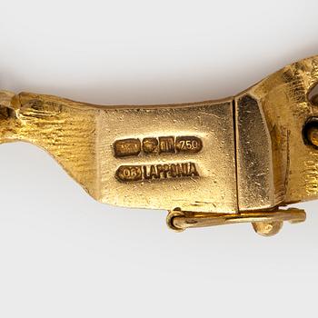 Björn Weckström, Collier, "Mariehand", 18K guld, Lapponia 1991.