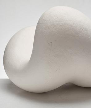 Eva Hild, a white stoneware sculpture, "Bumling" series, Sweden 1999.