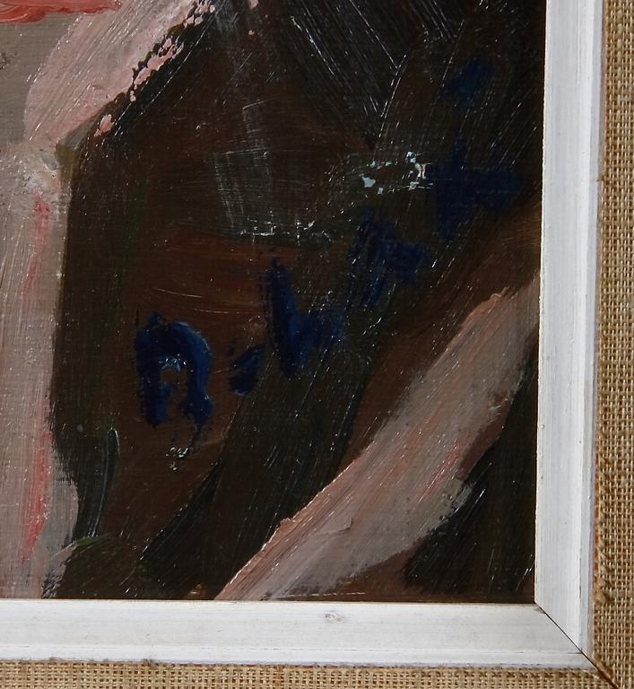 LAURIDSEN, BENDT, olja på duk. Sign.