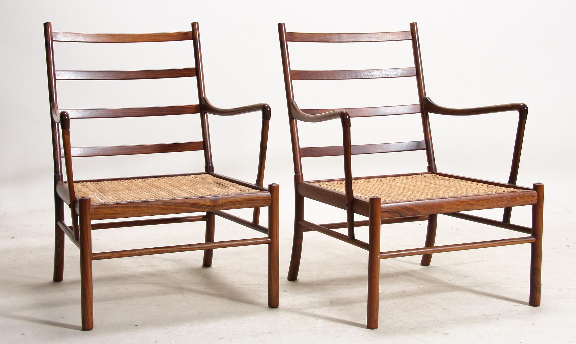 KARMSTOLAR, "Colonial chair", Ole Wancher, Danmark,