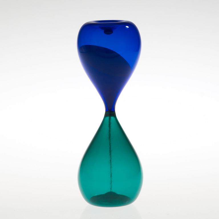 A Paolo Venini blue and green hourpiece, Venini, Italy, 1950's.