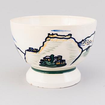 GERDA THESLEFF, malja, keramiikkaa,  signeerattu GT, Arabia.