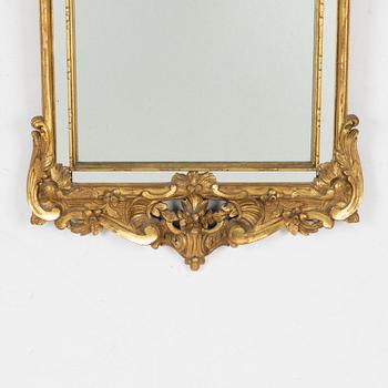A Rococo style, mirror, second half of the 19th century.