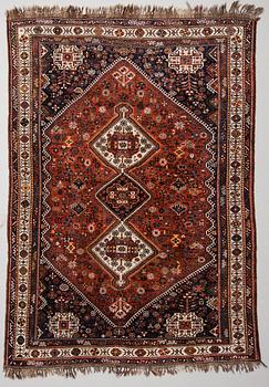 CARPET, Shiraz, semiantique 207x292 cm.