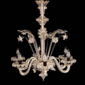 A mid-20th Century Murano glass chandelier.