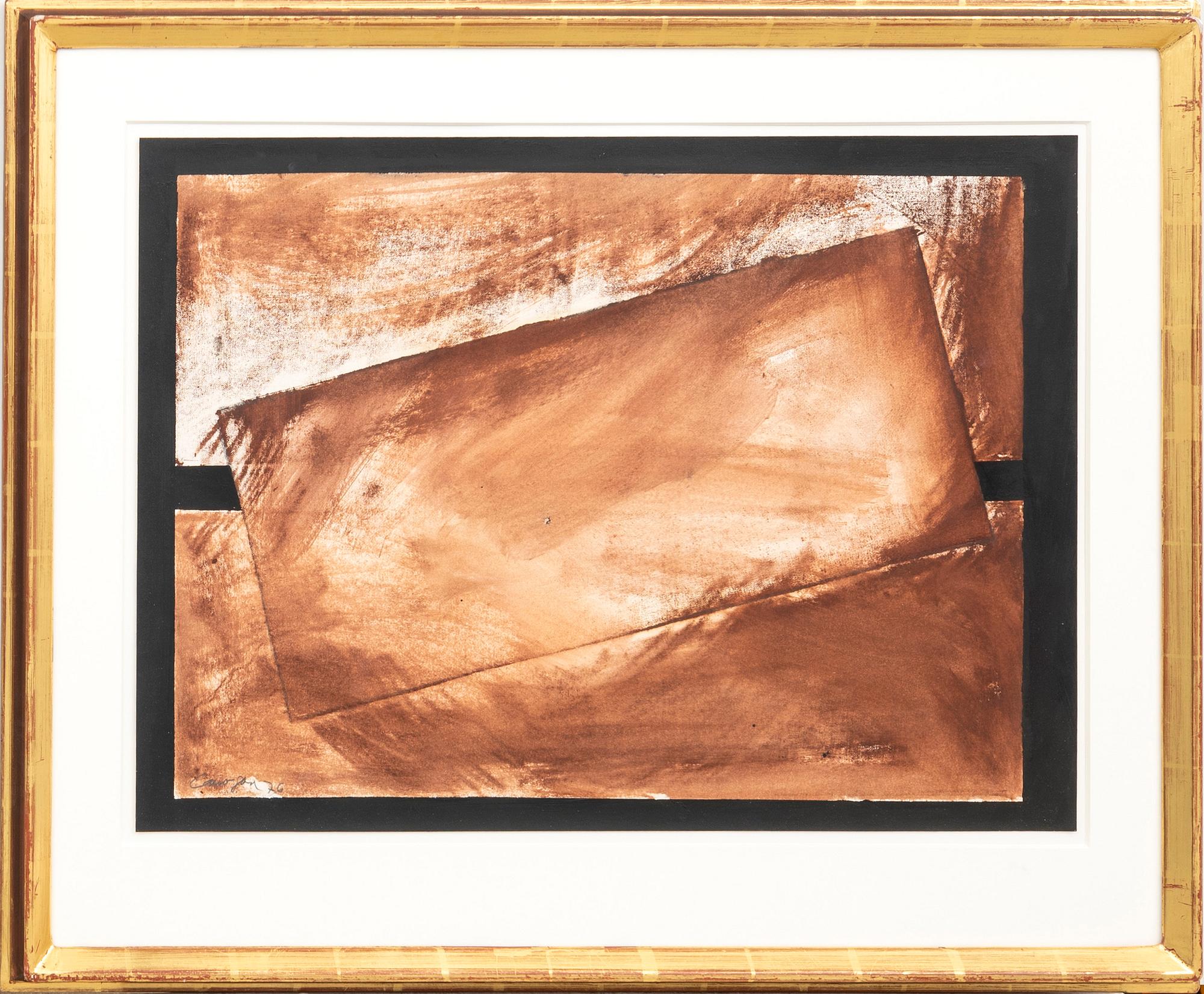 Rafael Canogar, oil on paper, signed -76.