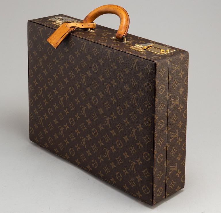 LOUIS VUITTON, a vintage 'President' monogram canvas briefcase.
