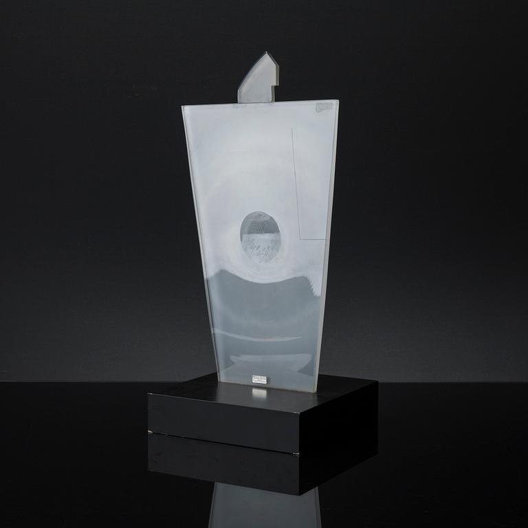 GUN LINDBLAD, skulptur, glas.