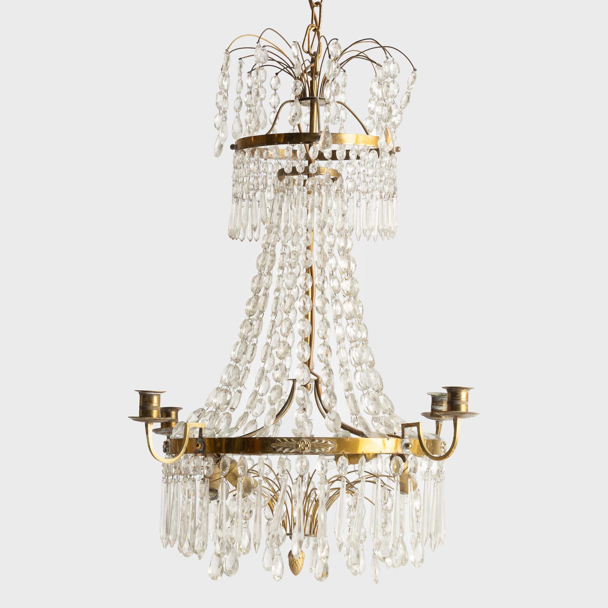 Ljuskrona, gustaviansk stil, 1900-tal.