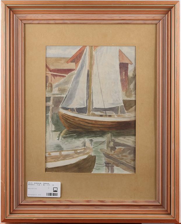 NORDBLOM, THERESE, akvarell, sign o dat 1935.