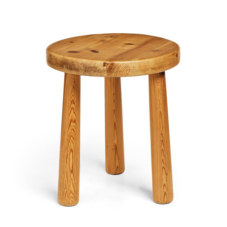 Axel Einar Hjorth, a pine stool "Utö", Nordiska Kompaniet, 1930's.