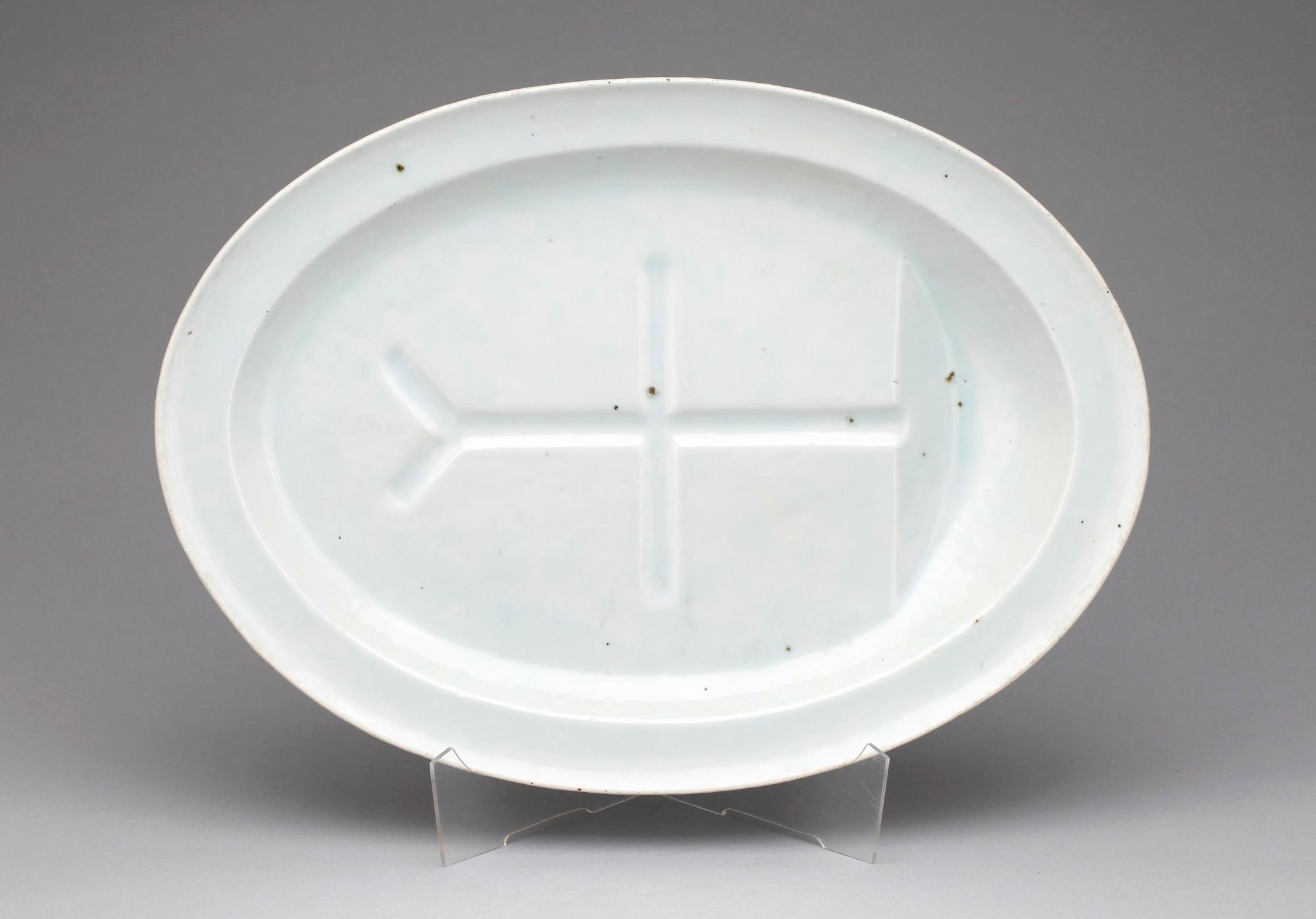 STEKFAT, porslin, Kina, 1800-tal.