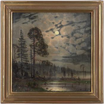 Wille Salonen, Landscape in Moonlight.