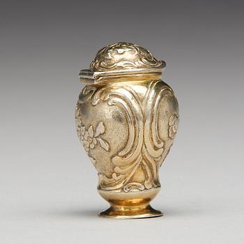 Otto Henrik Sjöberg, luktdosa, silver, Falun 1764. Rokoko.