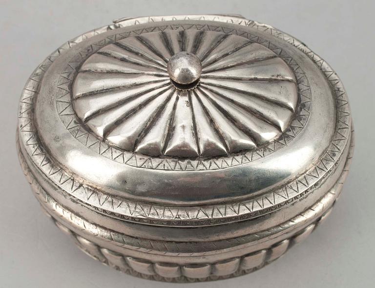 SOCKERSKÅL, silver, biedermeier, Baltisk 1820-1840.