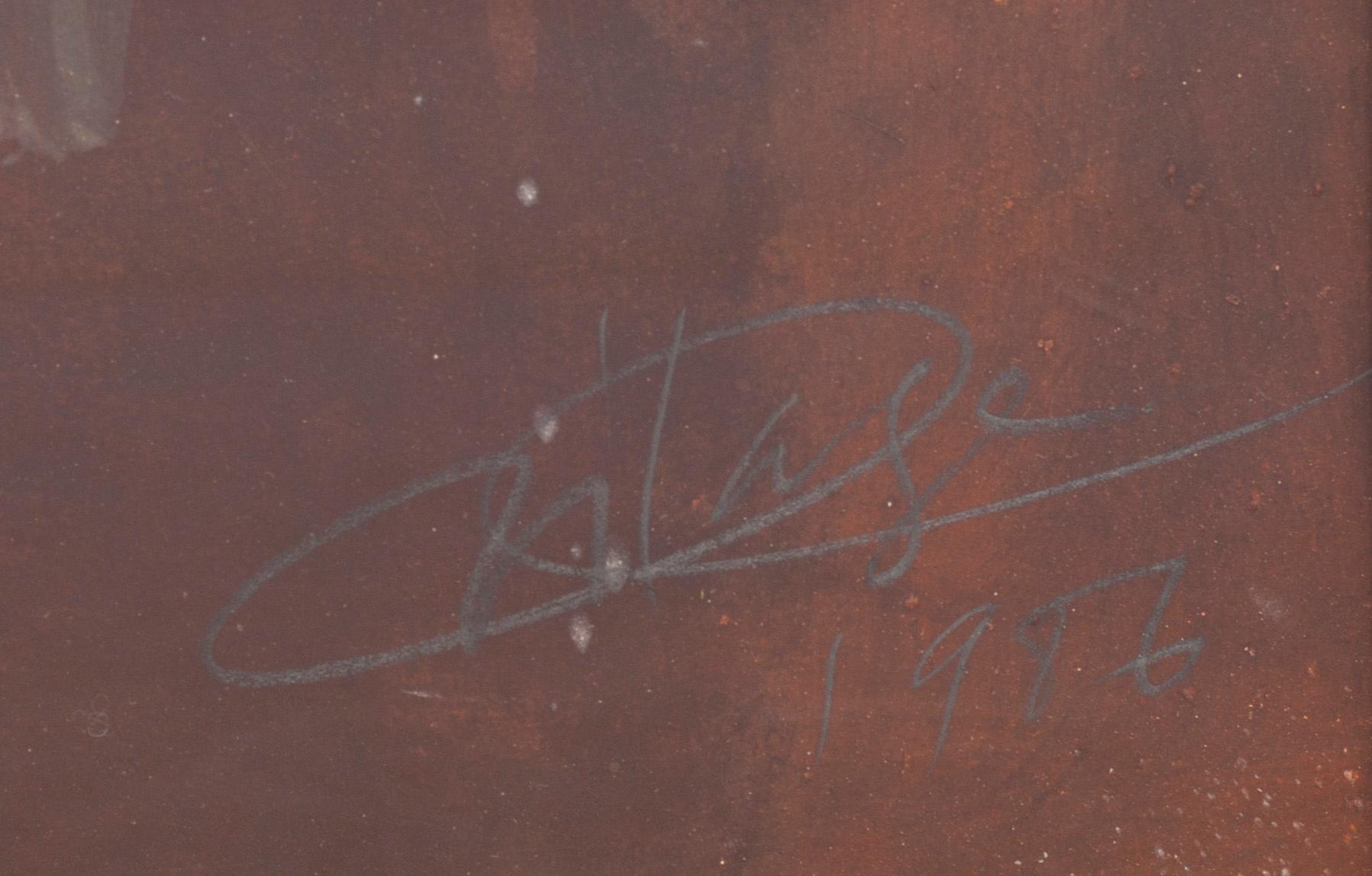 MICHEL VILAGE, gouache/akvarell, signerad och daterad 1987.