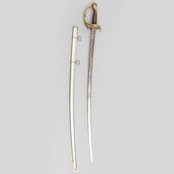 SABEL, m/1851, spansk, för infanteriet, daterad 1870.