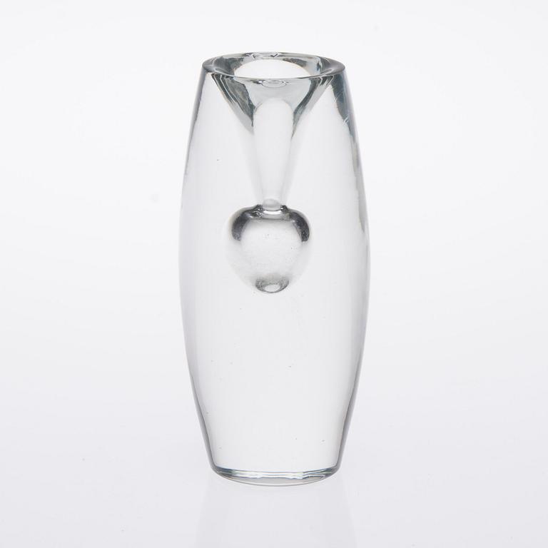 GLASSKULPTUR / VAS, glas, "Tokio", signerad Tapio Wirkkala Iittala -55.