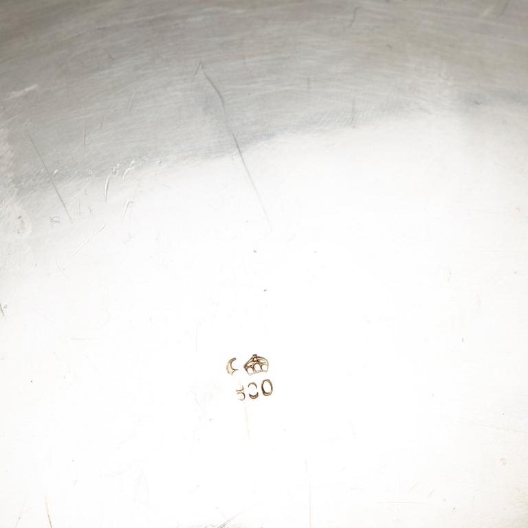 A German late 19th century silver sugar-box.