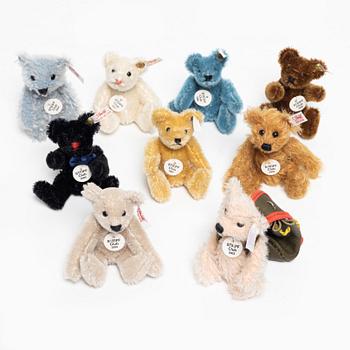 Steiff, bears, 9 pcs, Germany, 1997-2005.