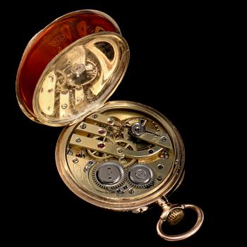 FICKUR, guld, 14 k, 1900-talets första hälft, total vikt ca 30 g.