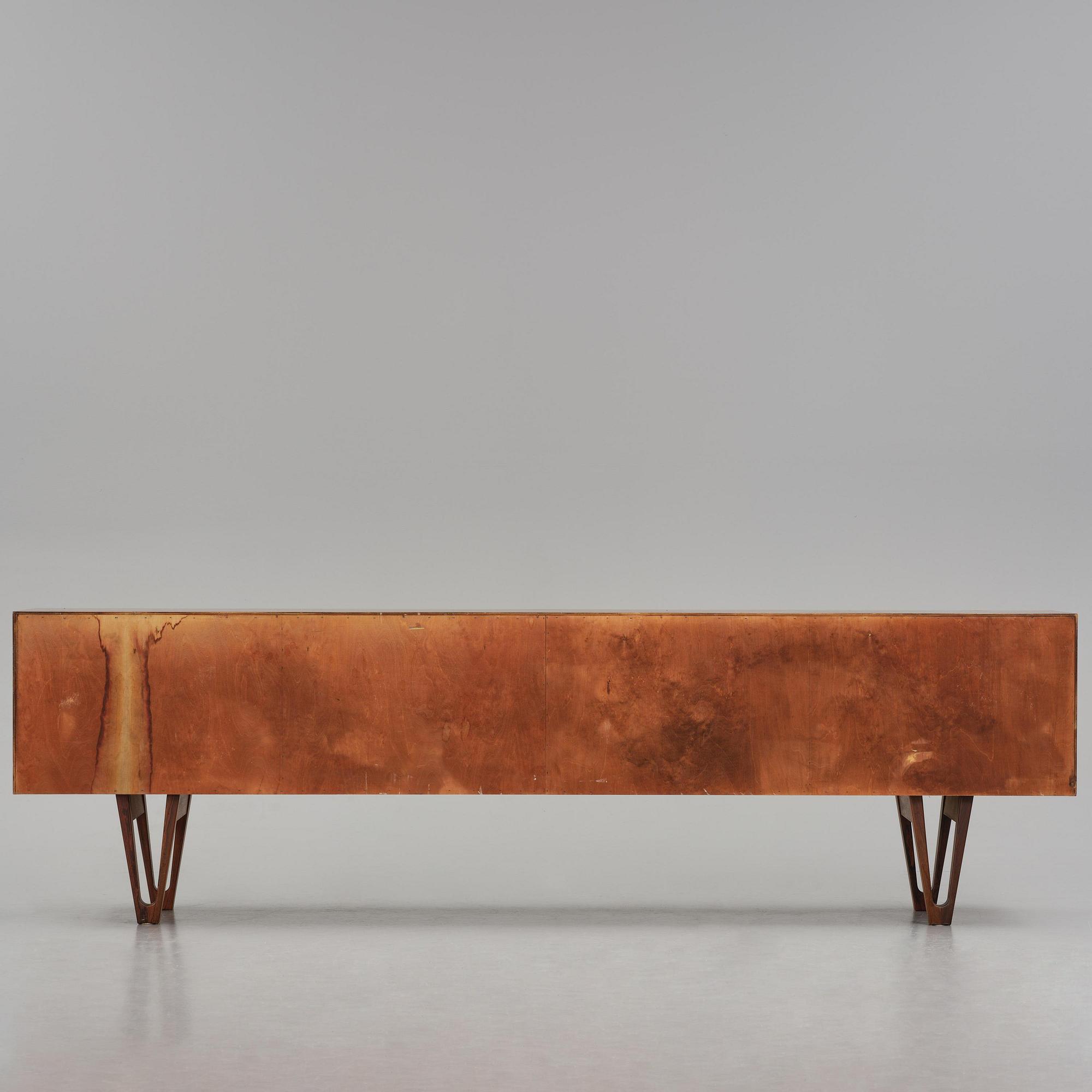 Ib Kofod-Larsen, a rosewood veneered sideboard model "501" from the "Ib 500" series, Seffle Möbelfabrik, Sweden, 1960s.
