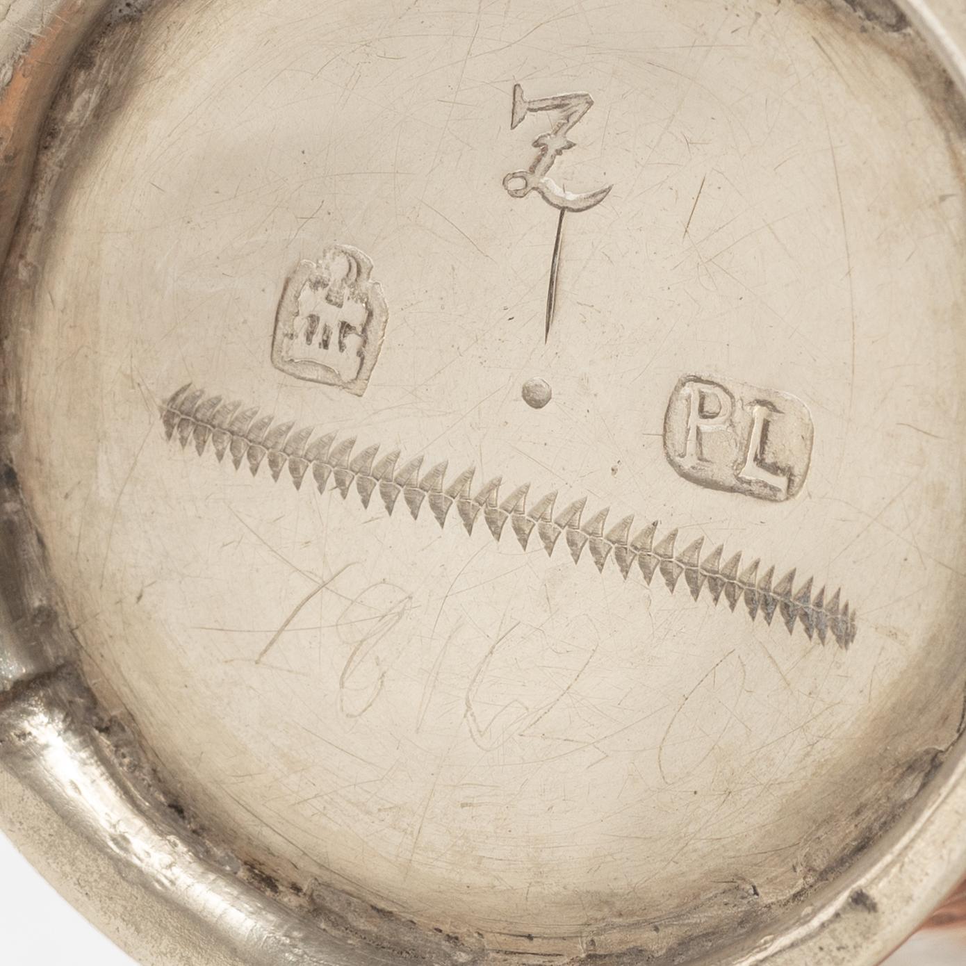 A Swedish silver beaker, mark of Petter Lund, Nyköping 1736.