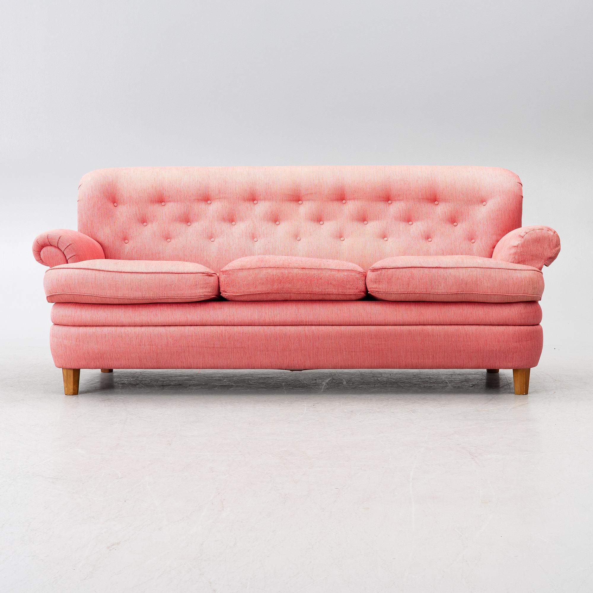 Josef Frank, a model 678 sofa, Firma Svenskt Tenn, Sweden.