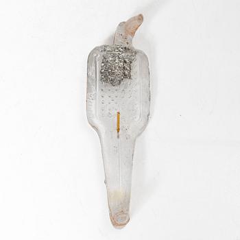 Bertil Vallien, unik väggskulptur, sandgjutet glas, "Idol".