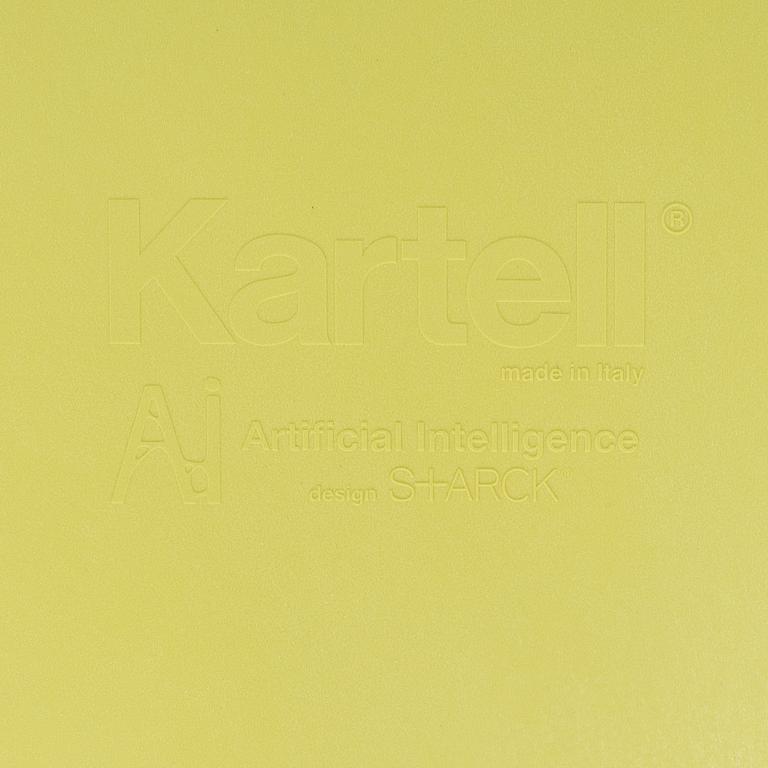 Philippe Starck, karmstolar, 4 st, "A.I. Chair", Kartell, Italien, formgiven 2019.