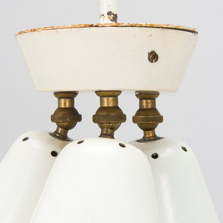 Paavo Tynell, Ceiling lamp, model A2-2/14-17/3, Idman, mid-20th century.