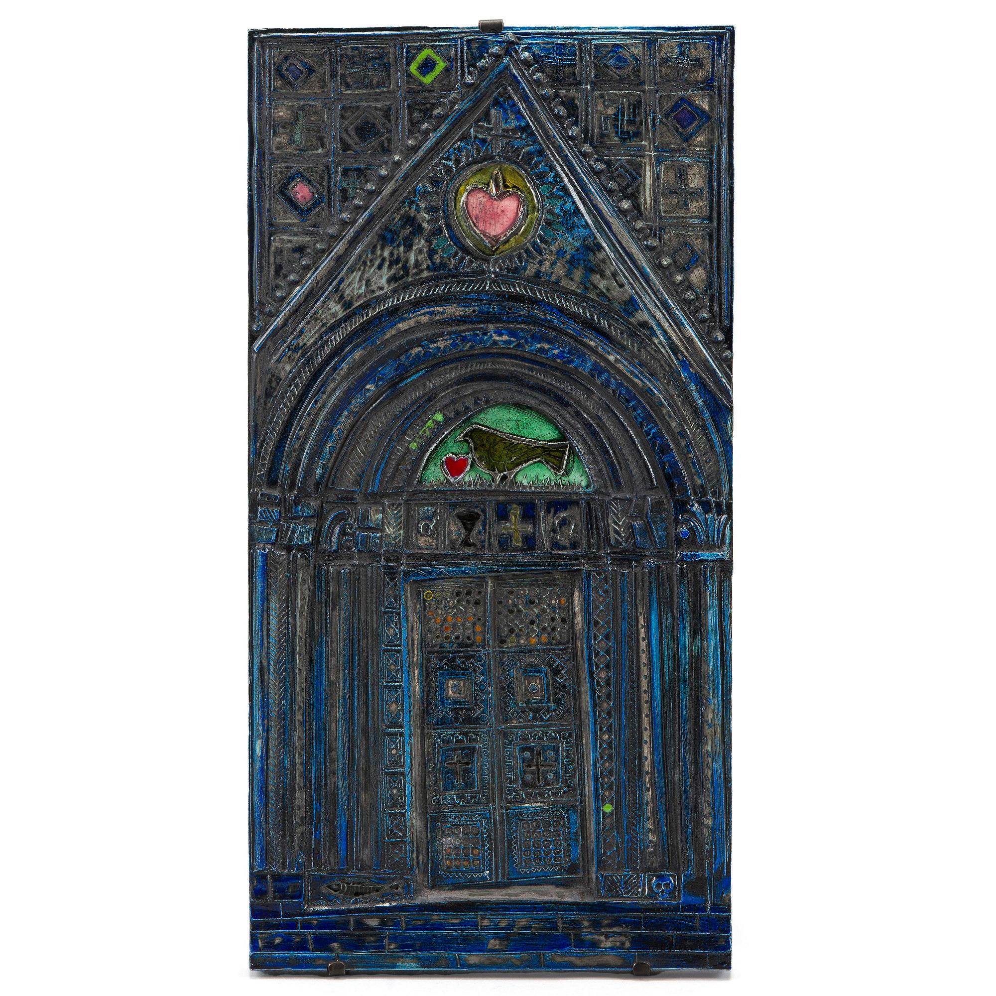 Rut Bryk, seinäreliefi, signeerattu a tergo BRYK.